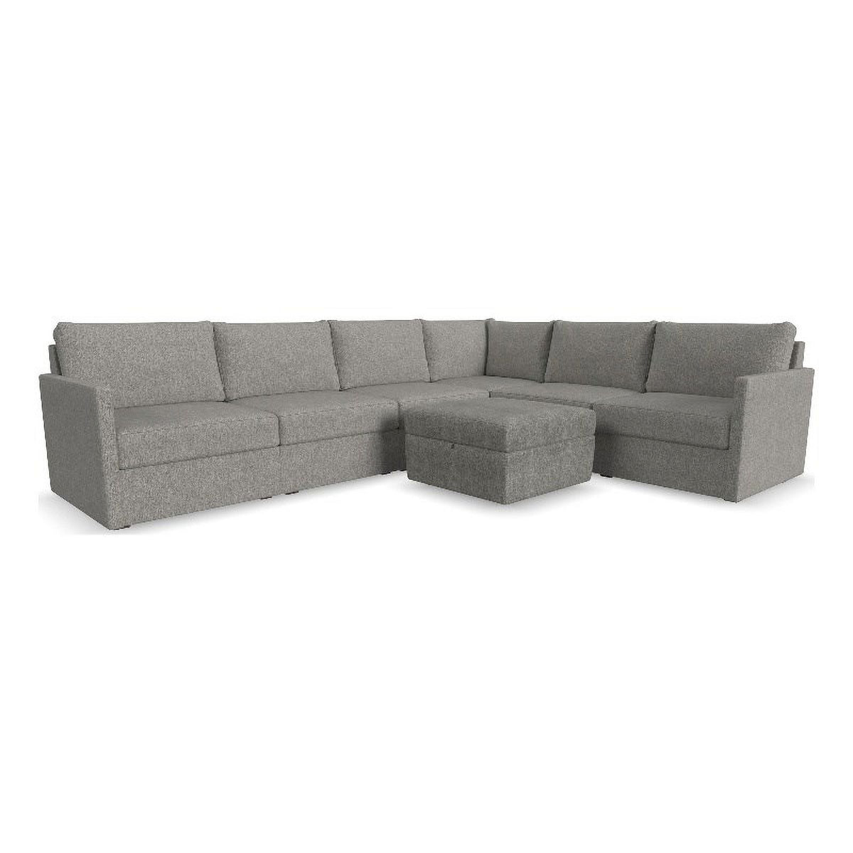 Gray 6 Seat Sectional with Performance Fabric K391521