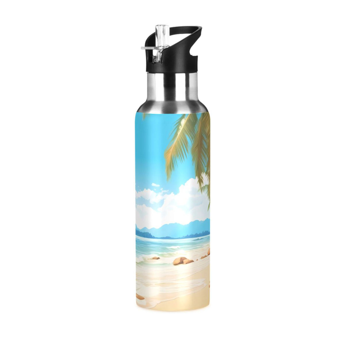 Insulated Stainless Steel Water Bottle with Straw Lid 20 oz V7016