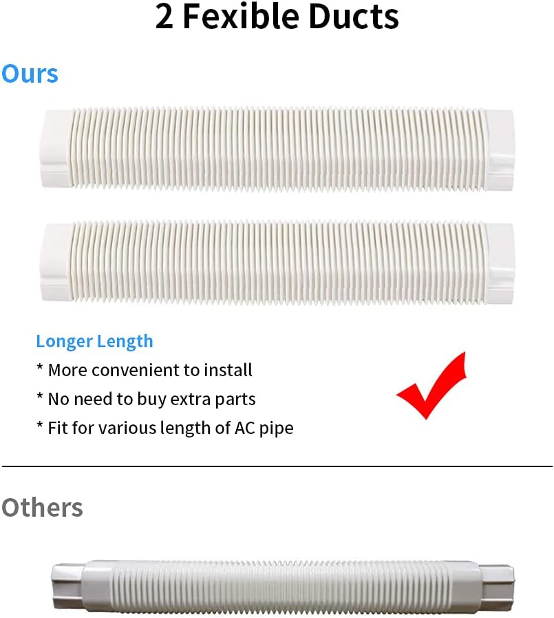 4 inch 17 Ft PVC Decorative Pipe Line Cover Kit, White, Pack of 2 Q4429