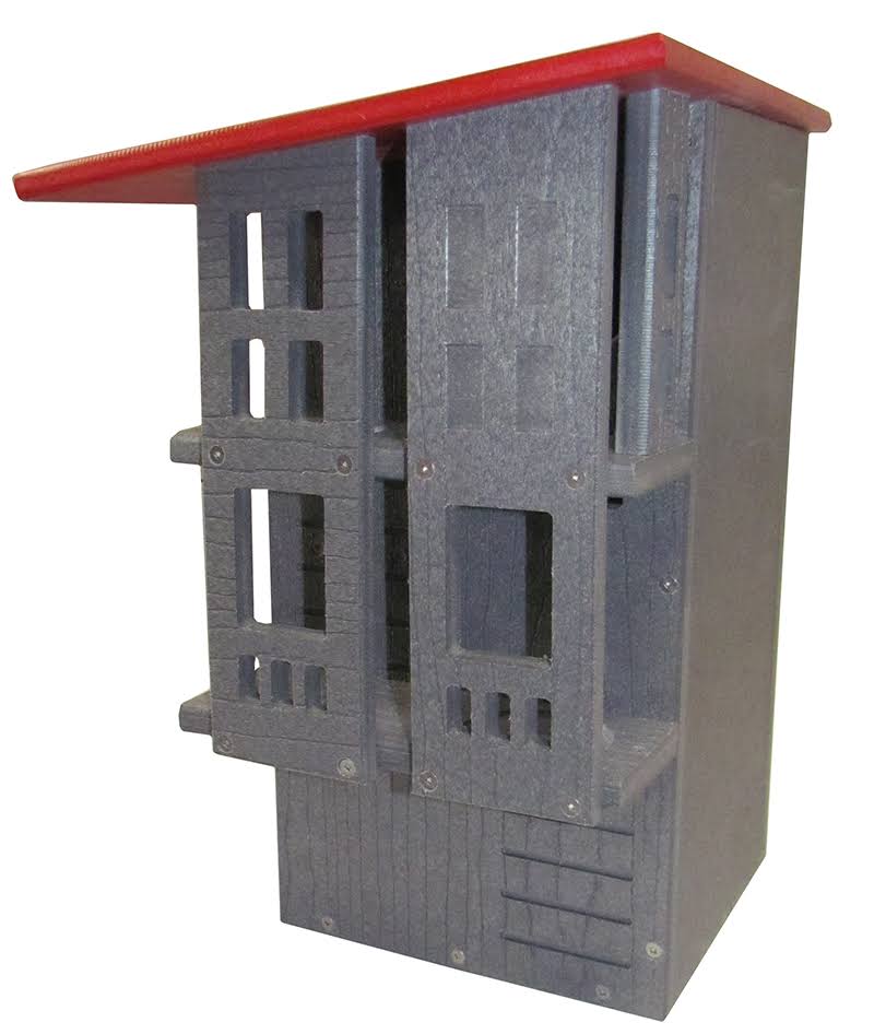 Gray/Cardinal Red Squirrel House Nesting Box C244779