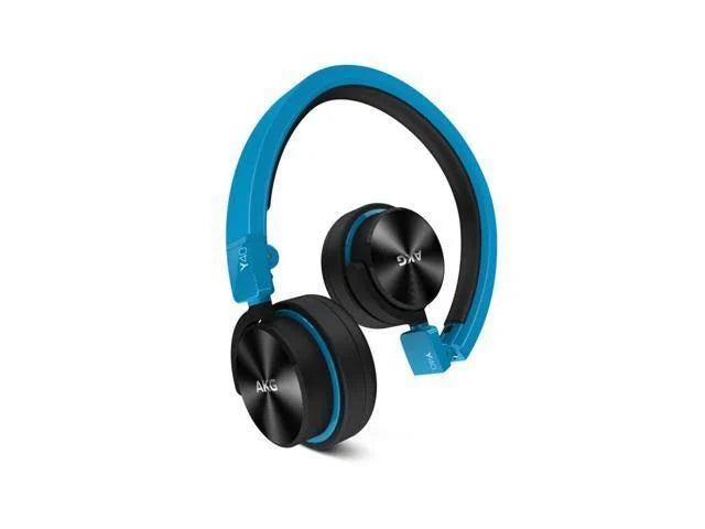 Blue Foldable Headphones with In-Line Microphone and Remote Z64769