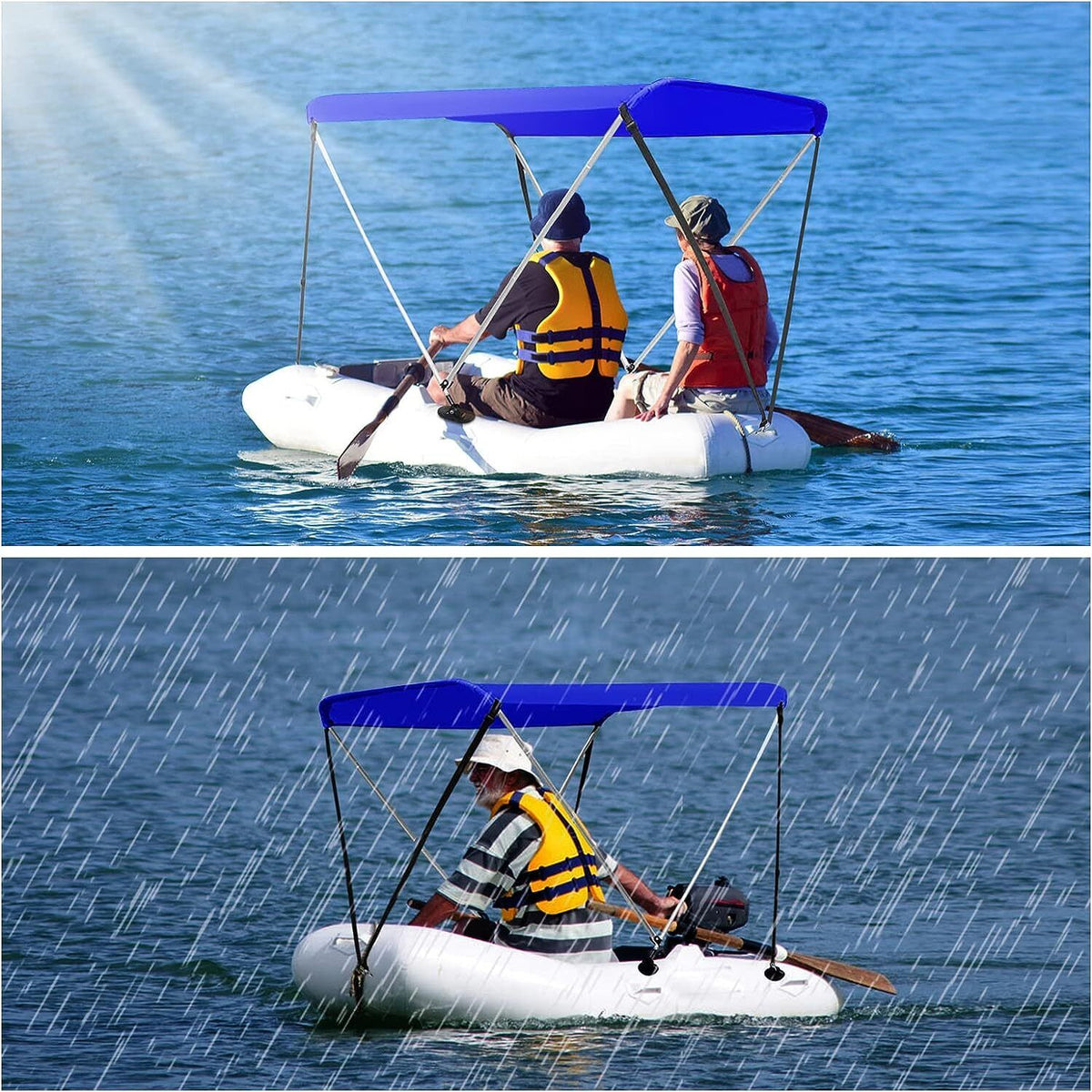 Bimini Top with Aluminum Frame Oxford Cloth Cover H31895