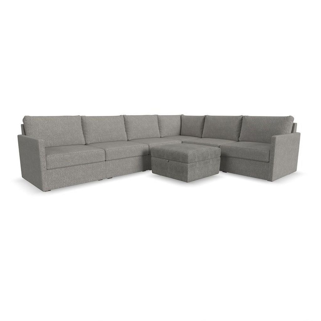 Gray 6 Seat Sectional with Performance Fabric K391521