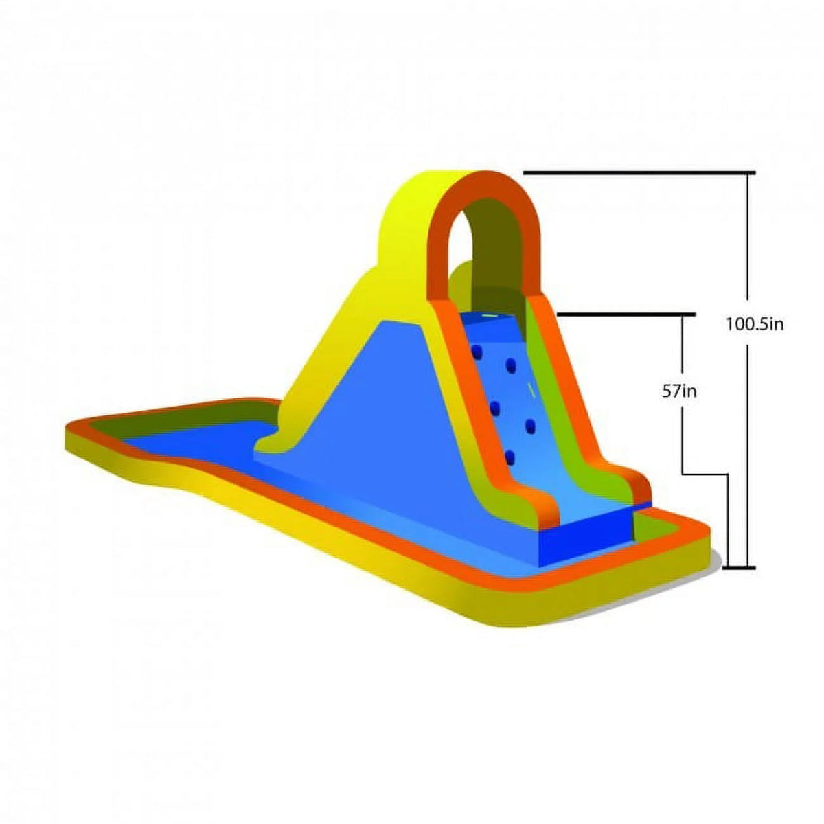 Inflatable Water Slide with Splash Area J213