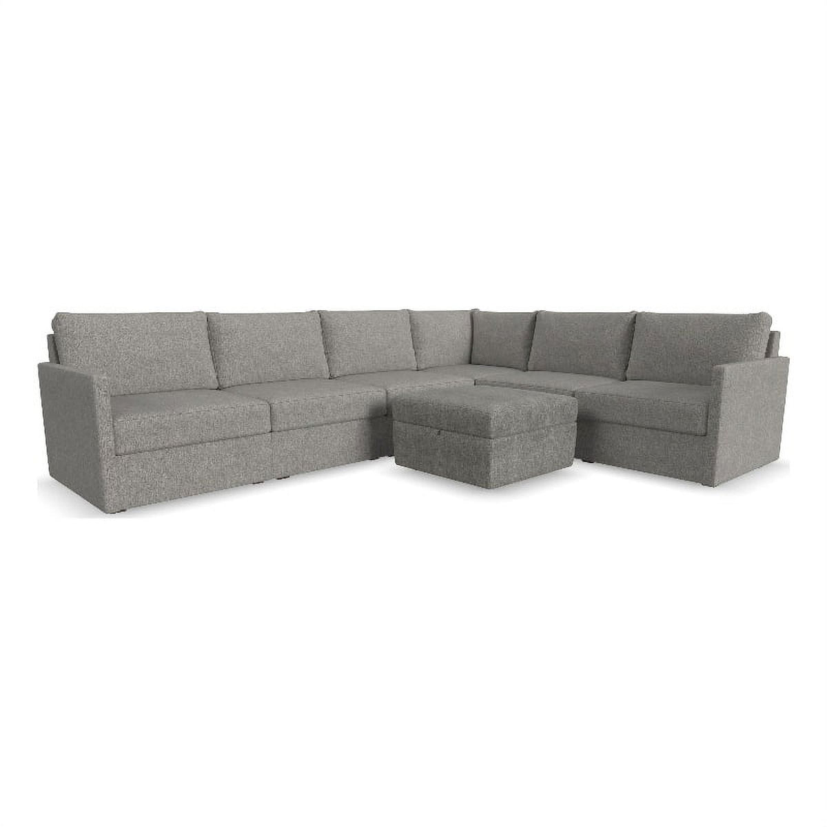 Gray 6 Seat Sectional with Performance Fabric K391521