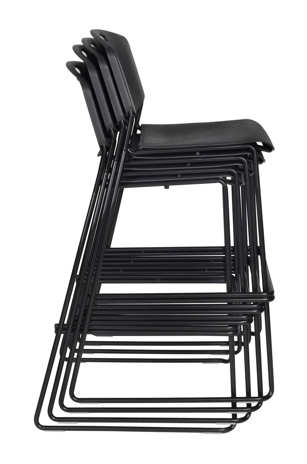 Square Cafe Table with 2 Stack Stools Z670509