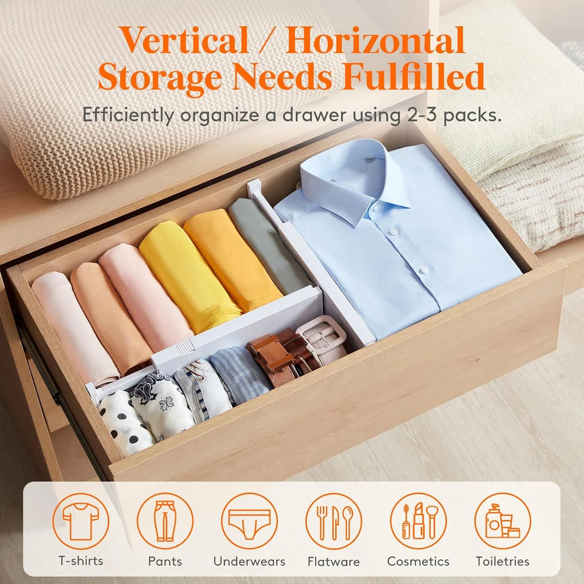 White 14-Compartment Drawer Organizer Z121657