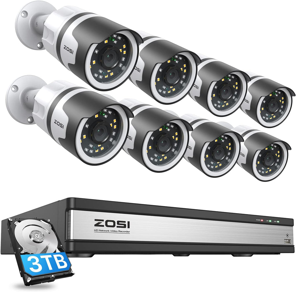 16 Channel 4TB Security Camera System with 12 x 1080p Outdoor Indoor Camera J784919