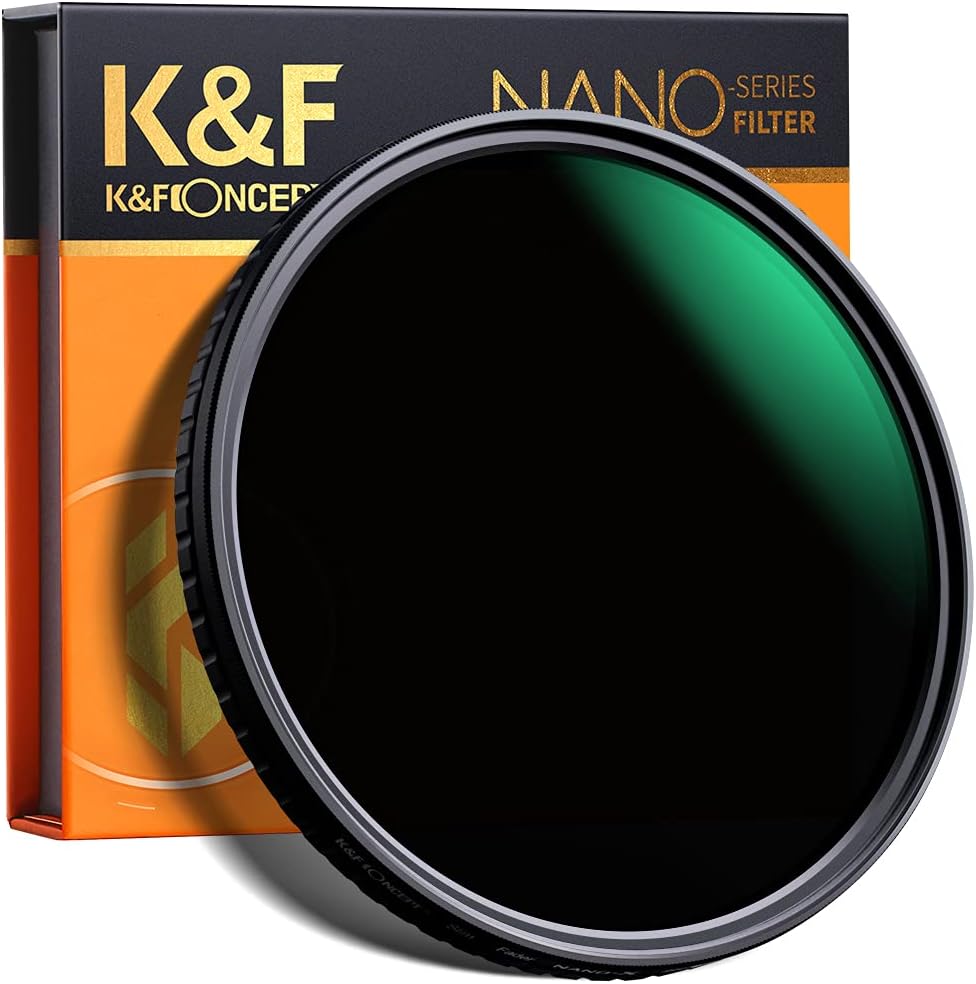 82mm Variable ND Filter ND8-ND128 (3-7 Stop) VND Filter Pack of 2 F92333