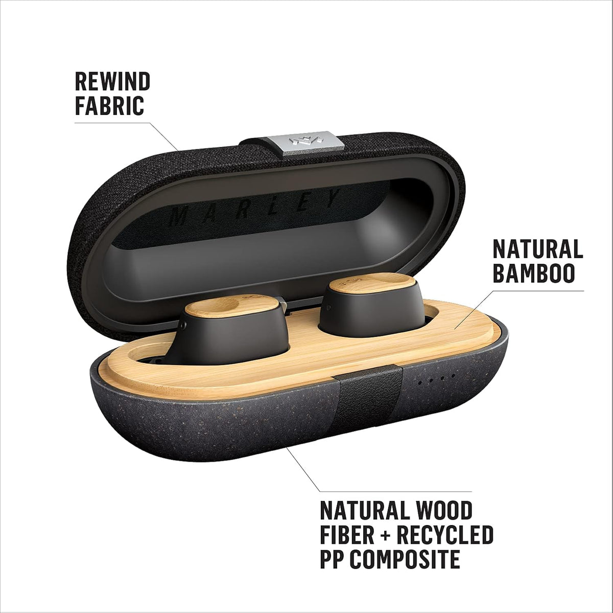True Wireless Earbuds with Microphone, 32 Hours Total Playtime A325440