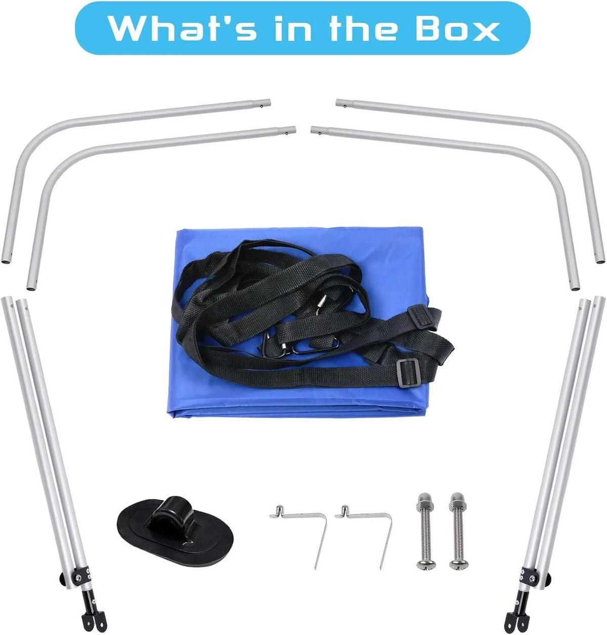 Bimini Top with Aluminum Frame Oxford Cloth Cover H31895