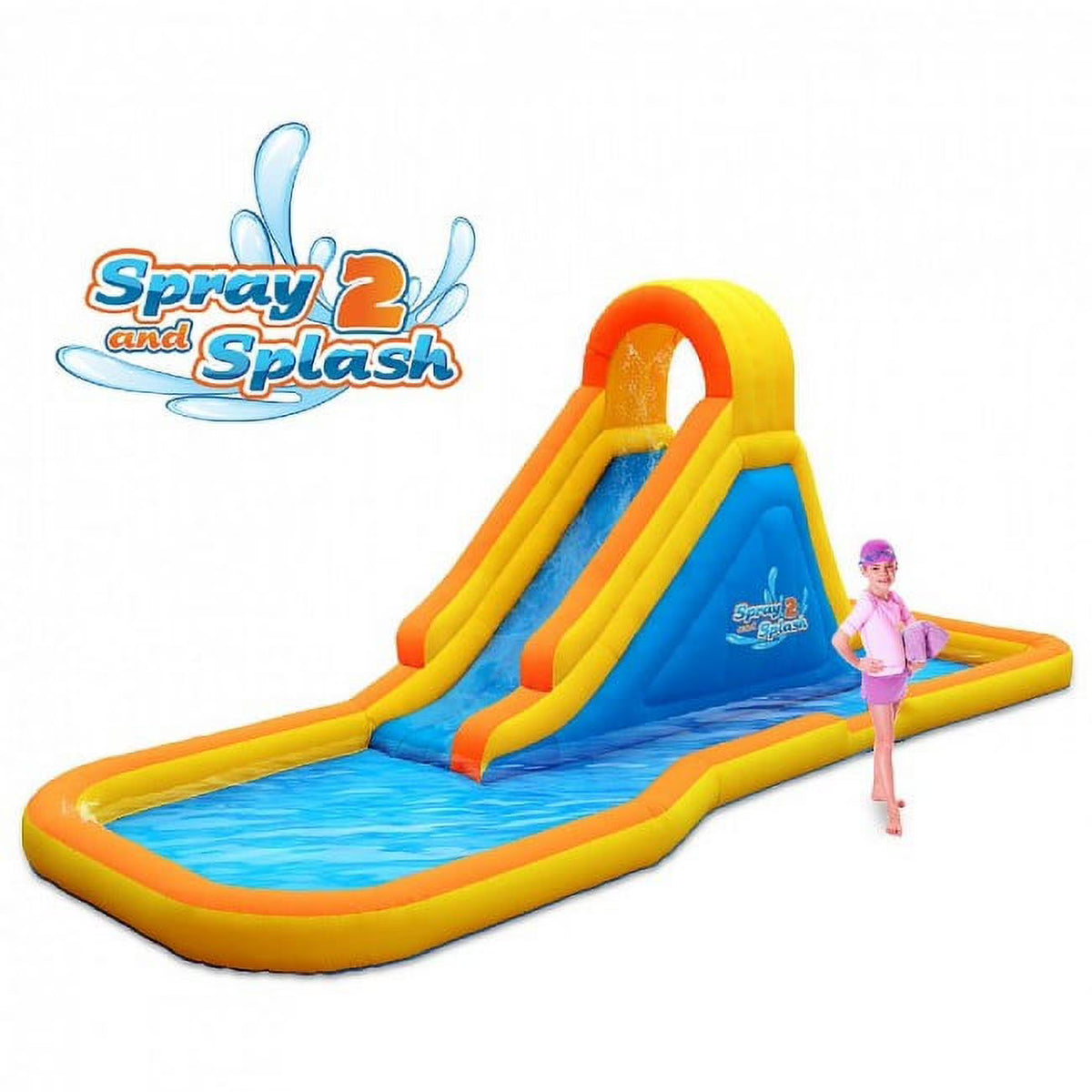 Inflatable Water Slide with Splash Area J213