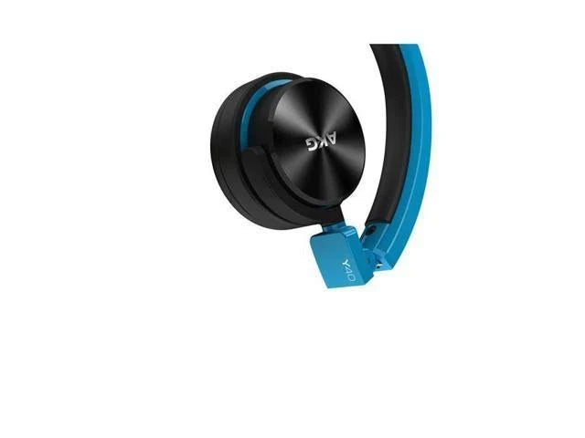 Blue Foldable Headphones with In-Line Microphone and Remote Z64769